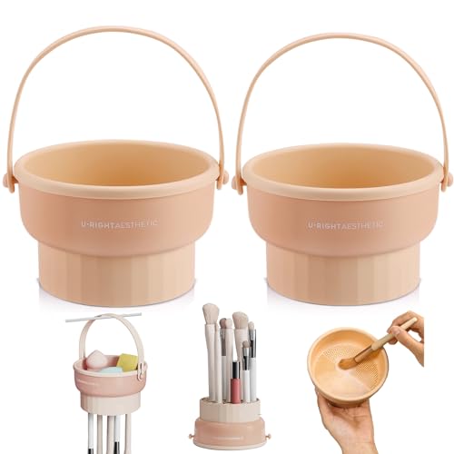 GlowNest | 3 in 1 Silicone Makeup Brush Cleaner Bowl