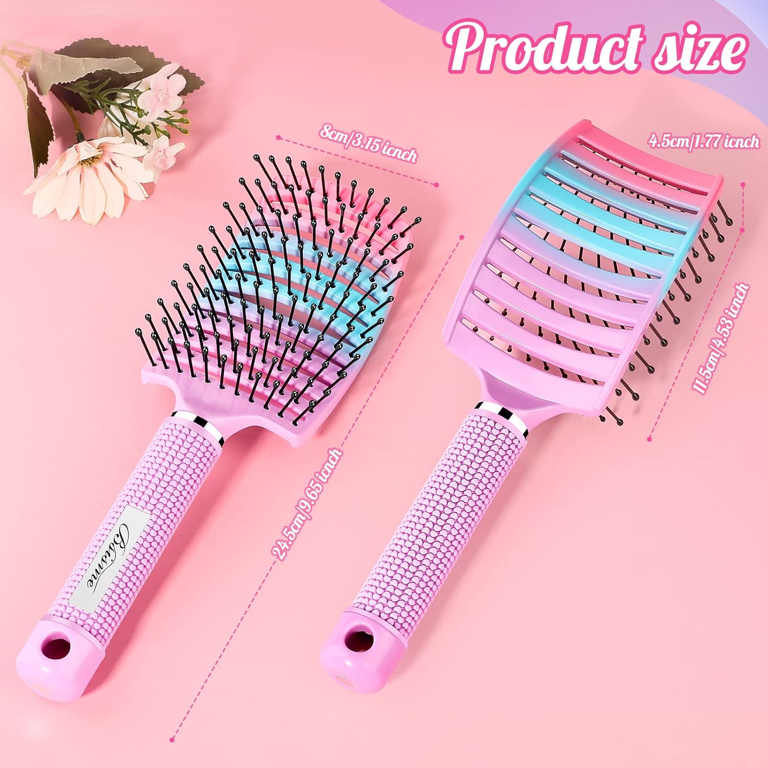 Ventura | Professional curved, ventilated hairbrush for faster blow-drying