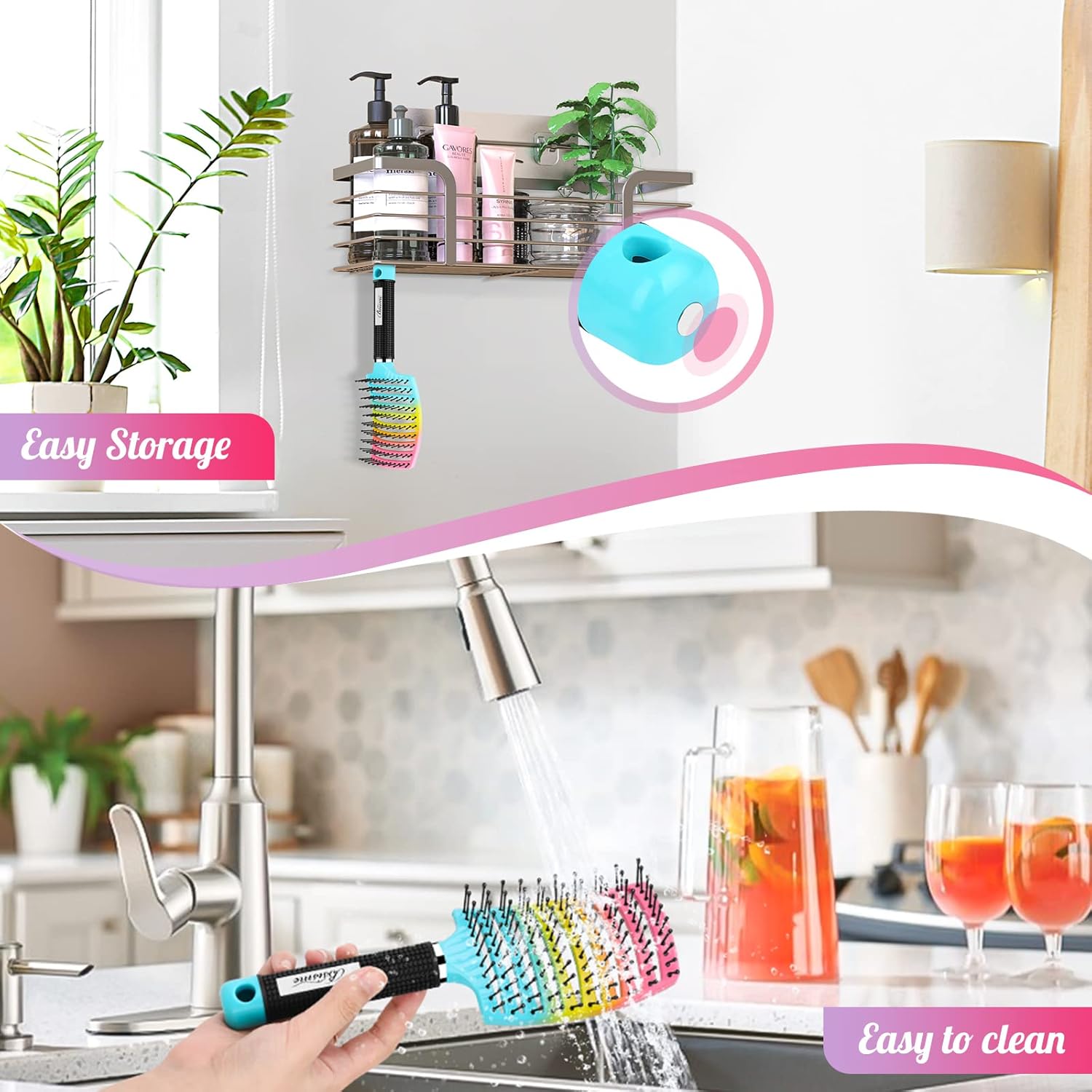 Ventura | Professional curved, ventilated hairbrush for faster blow-drying