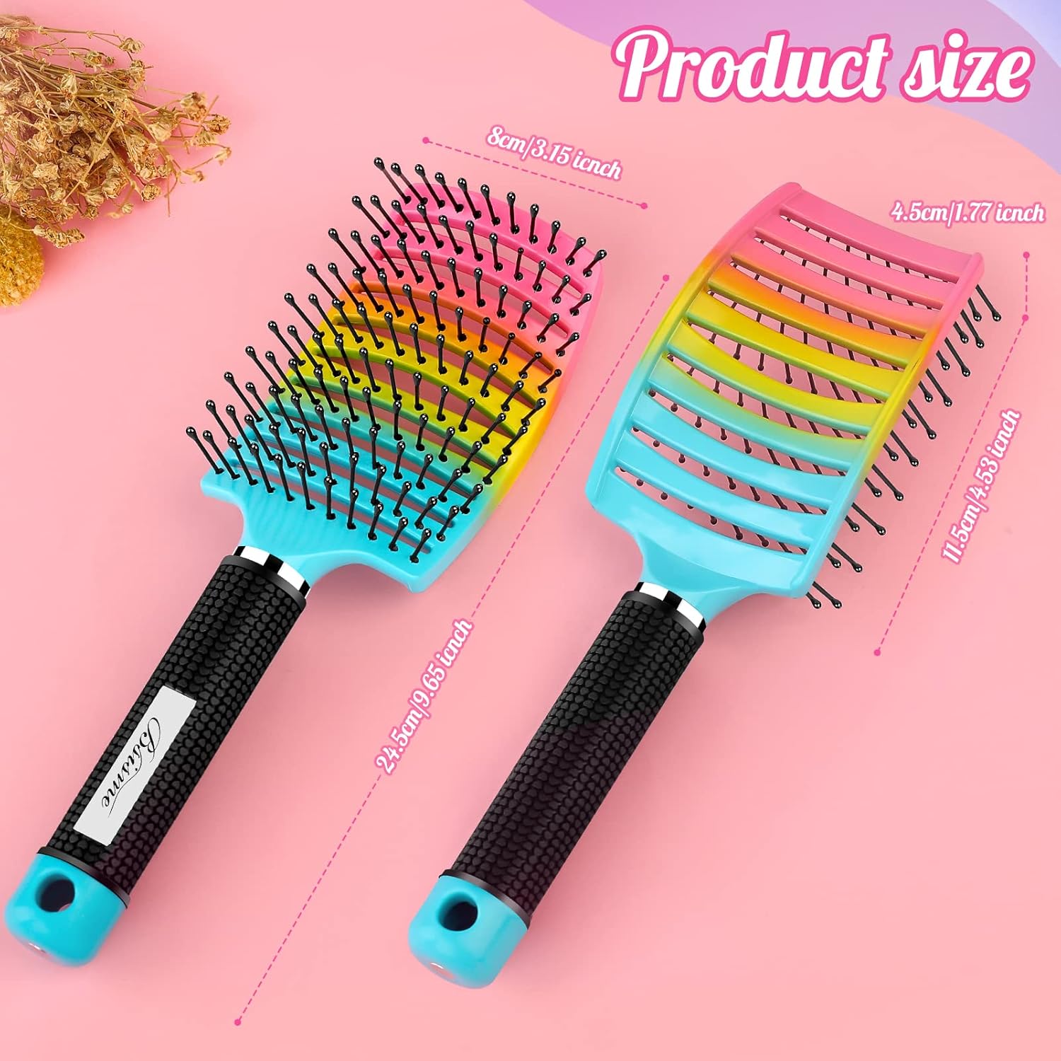 Ventura | Professional curved, ventilated hairbrush for faster blow-drying