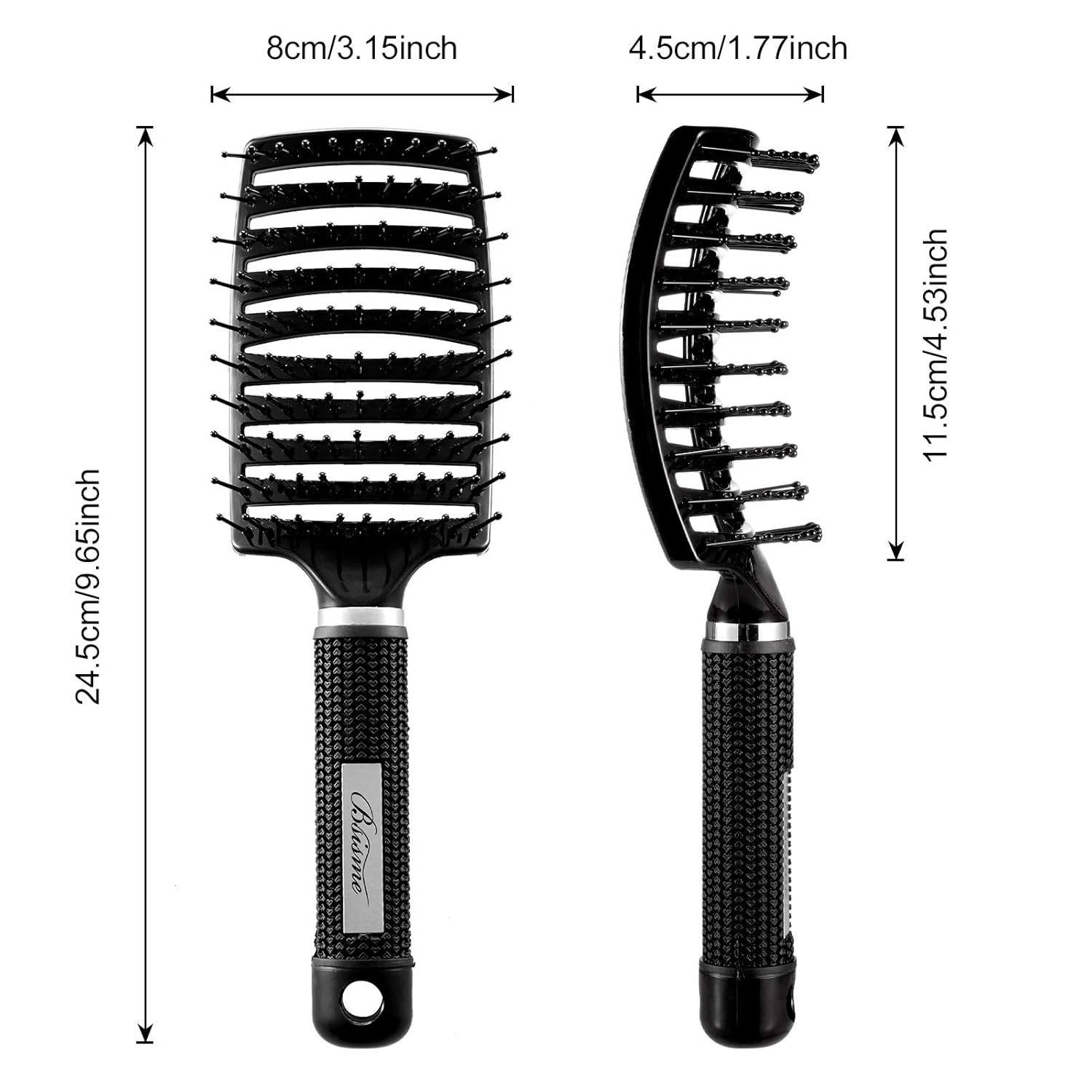Ventura | Professional curved, ventilated hairbrush for faster blow-drying