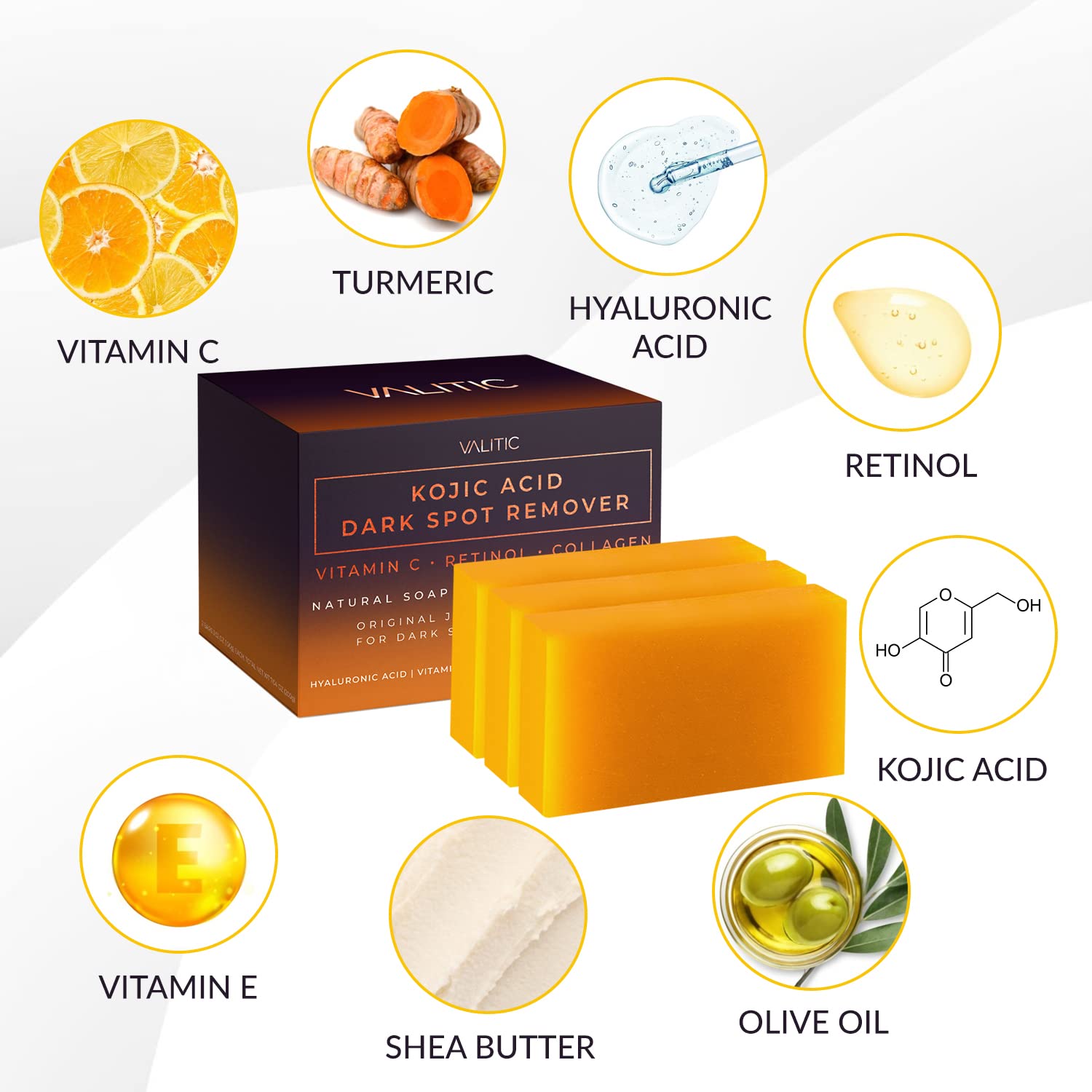 DermaGlow | Kojic Acid Dark Spot Remover Soap