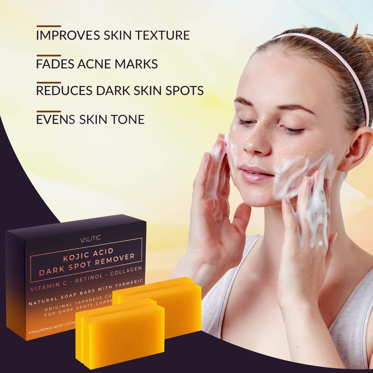 DermaGlow | Kojic Acid Dark Spot Remover Soap