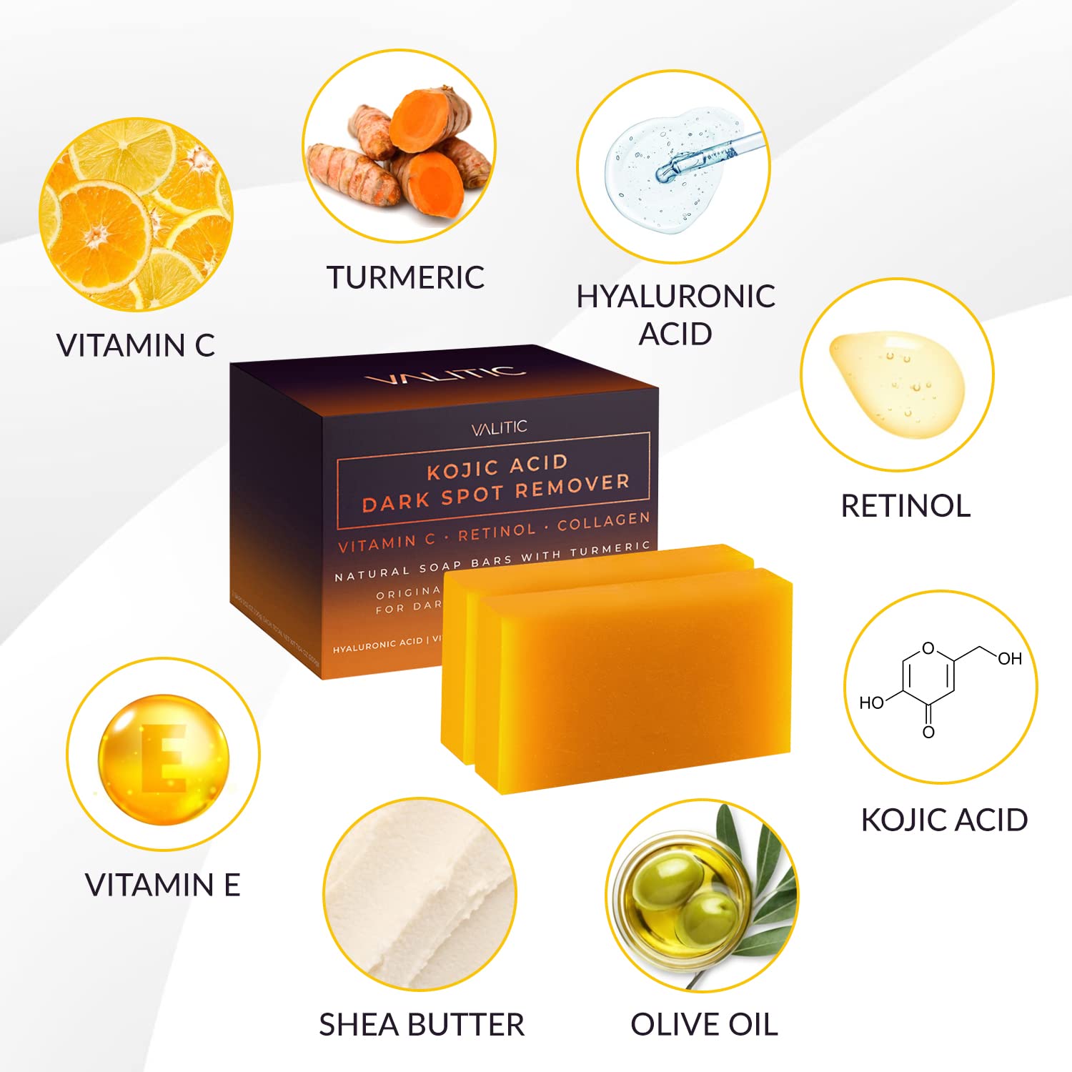 DermaGlow | Kojic Acid Dark Spot Remover Soap