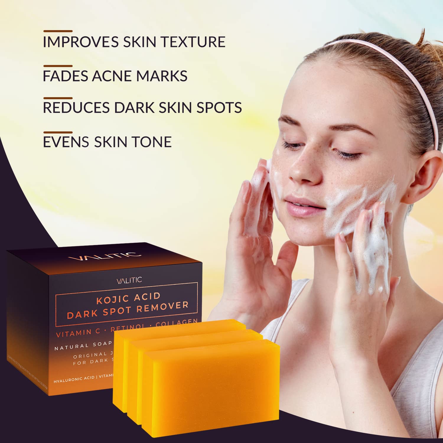 DermaGlow | Kojic Acid Dark Spot Remover Soap