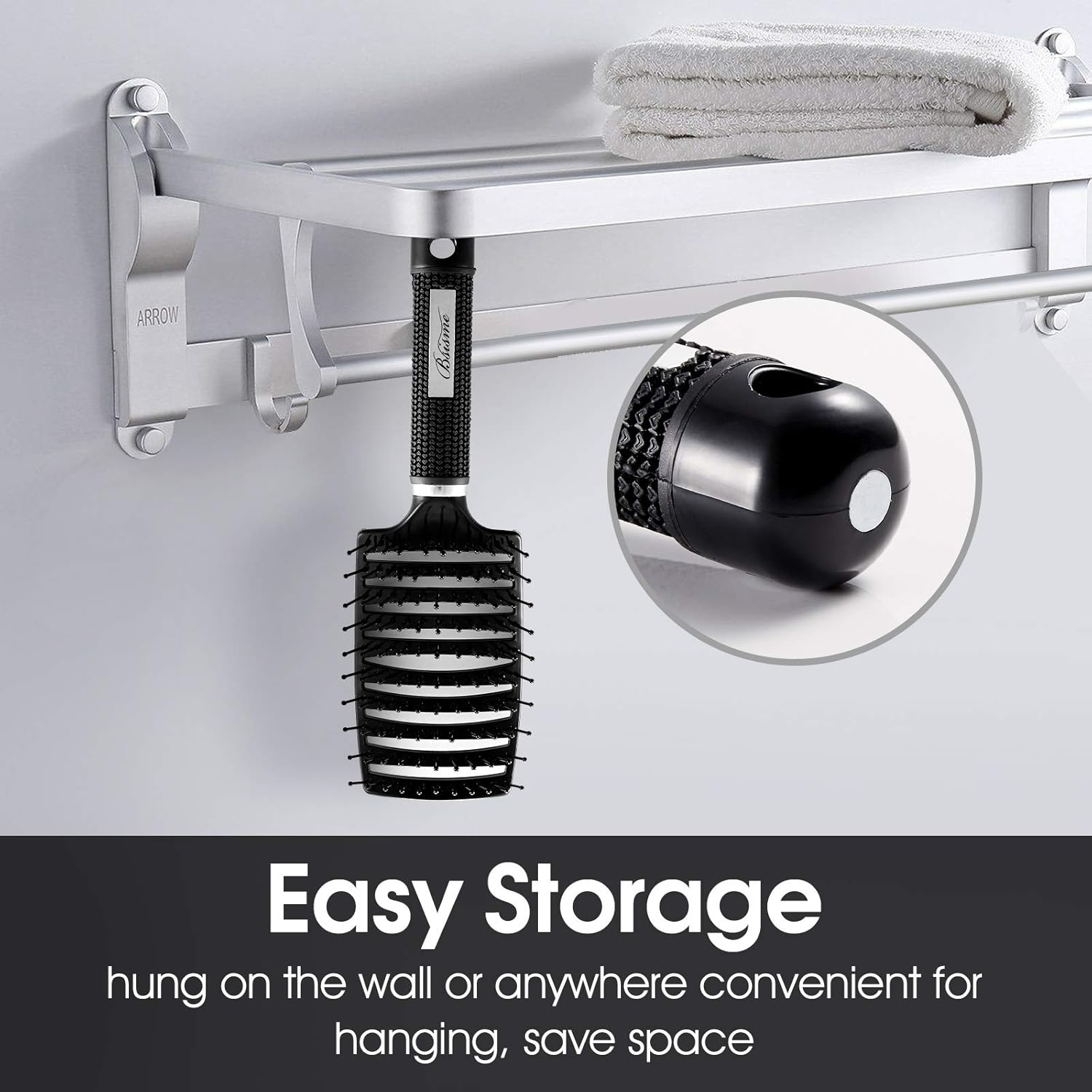 Ventura | Professional curved, ventilated hairbrush for faster blow-drying