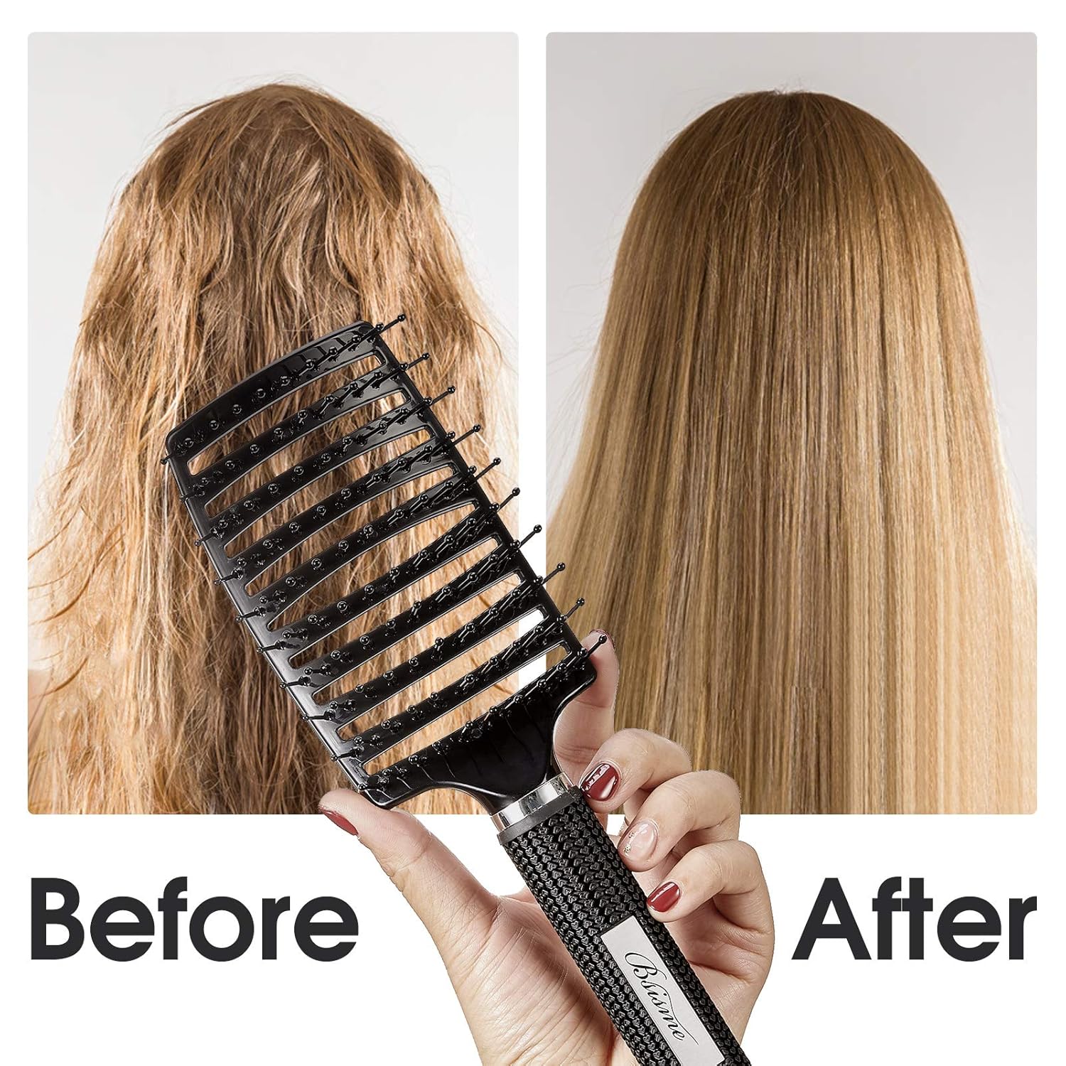 Ventura | Professional curved, ventilated hairbrush for faster blow-drying