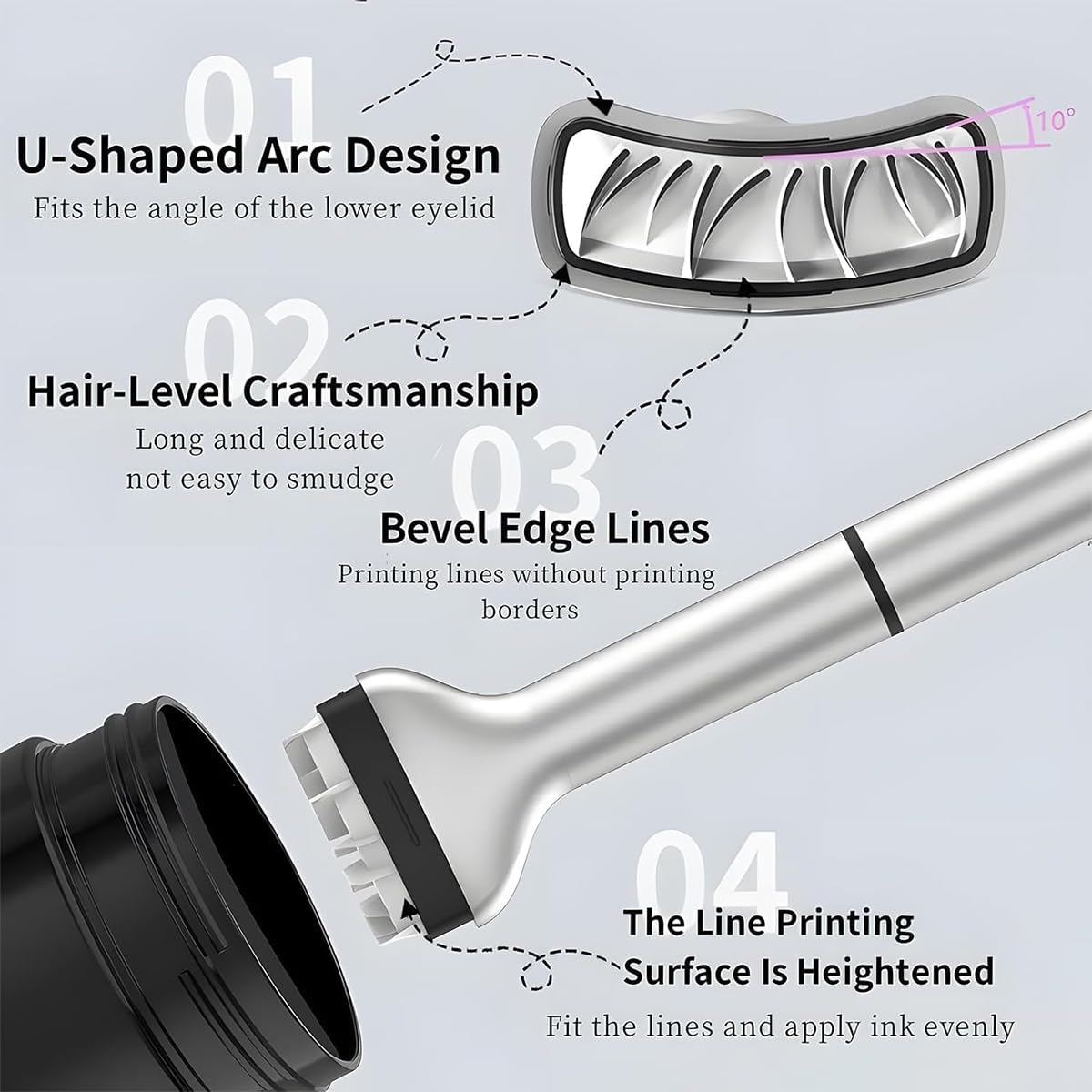 LashPress | Lower lashes stamp set