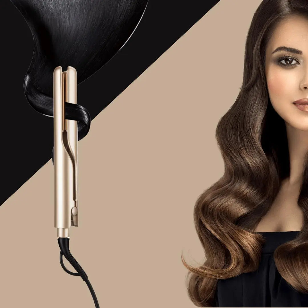 StyleEase | 2-in-1 Hair Styler for Effortless Straightening & Curling