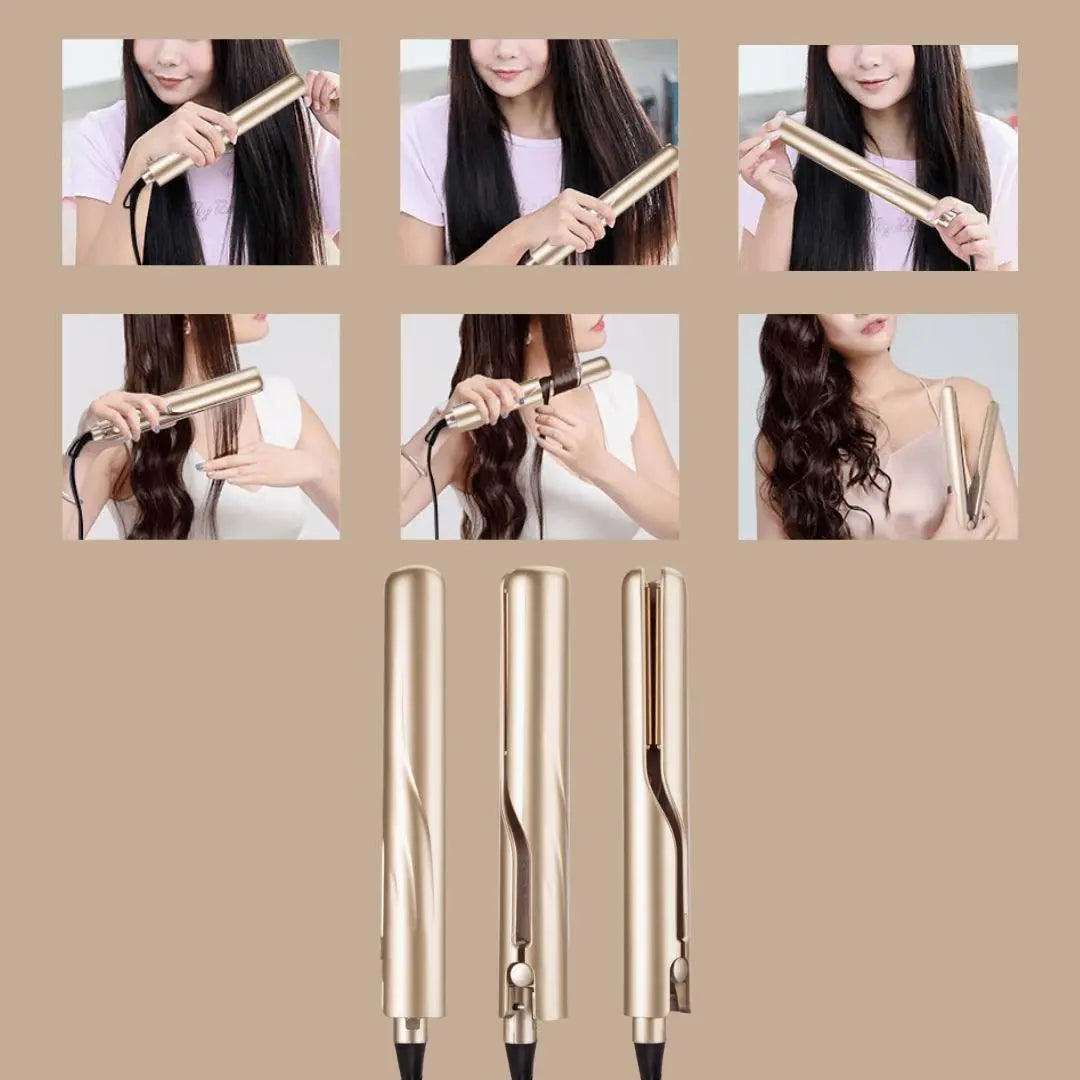 StyleEase | 2-in-1 Hair Styler for Effortless Straightening & Curling