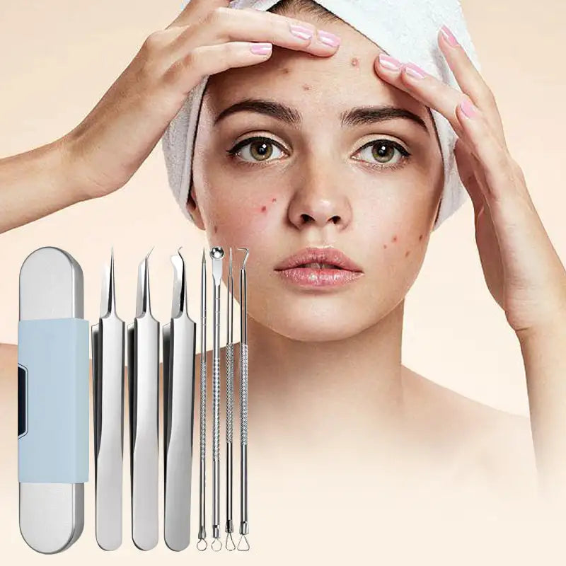 Fenna | 7-piece stainless steel hair removal kit for blackheads