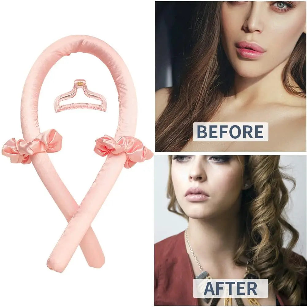 CurlEase | Achieve Effortless, Heatless Curls for Silky, Damage-Free Hair!