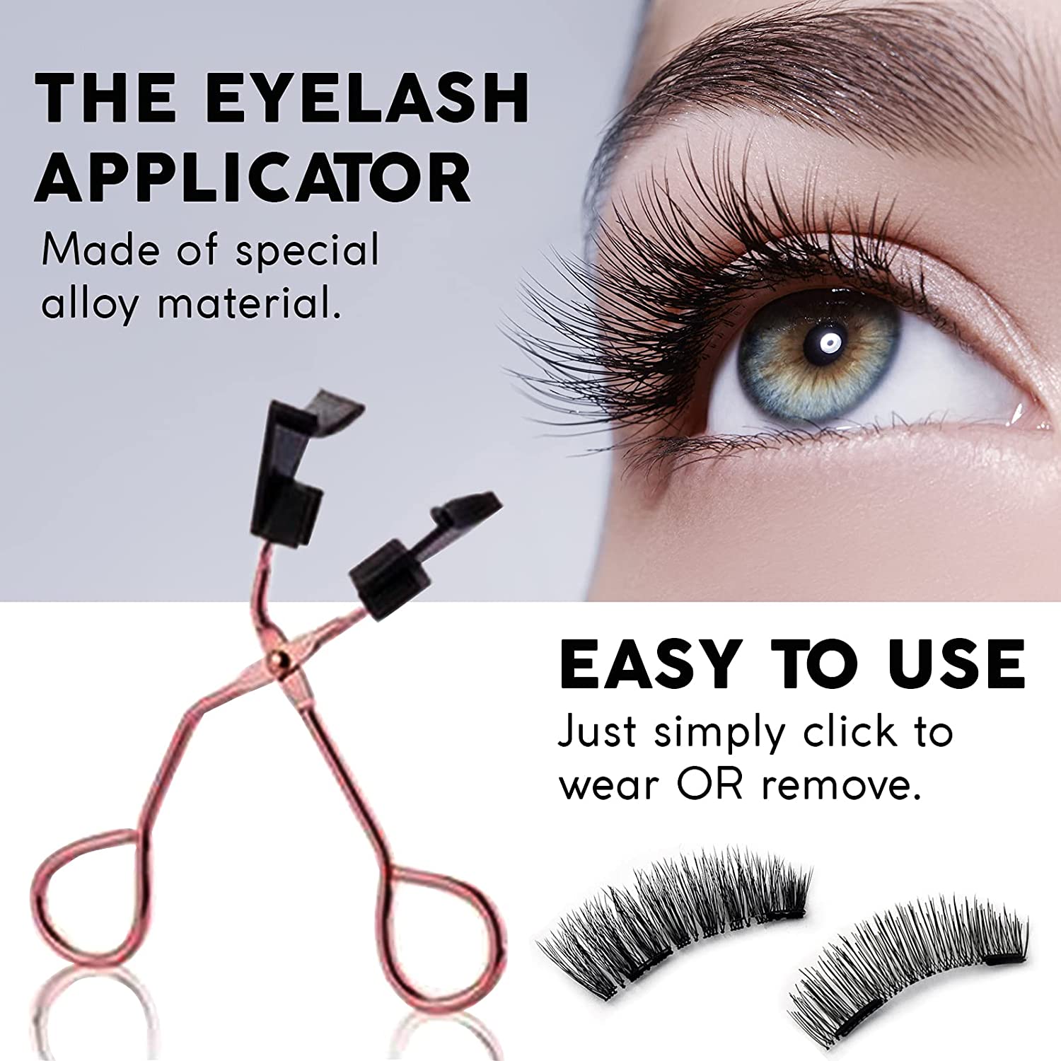 Quantum | Magnetic False Eyelashes Set | include 2 Pairs of Eyelashes