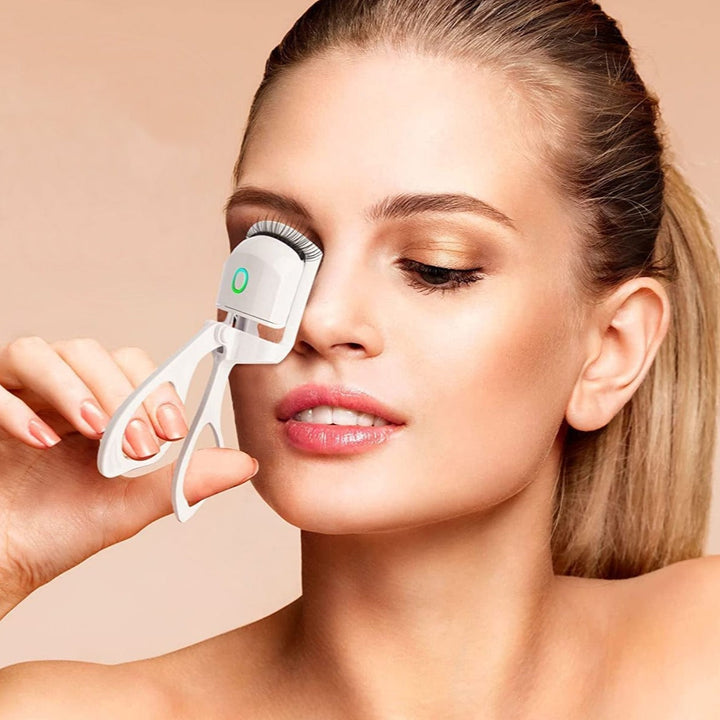 Luna | portable heated electric eyelash curler - rechargeable via usb