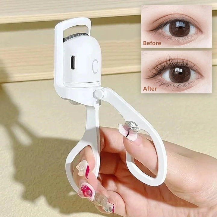 Luna | portable heated electric eyelash curler - rechargeable via usb