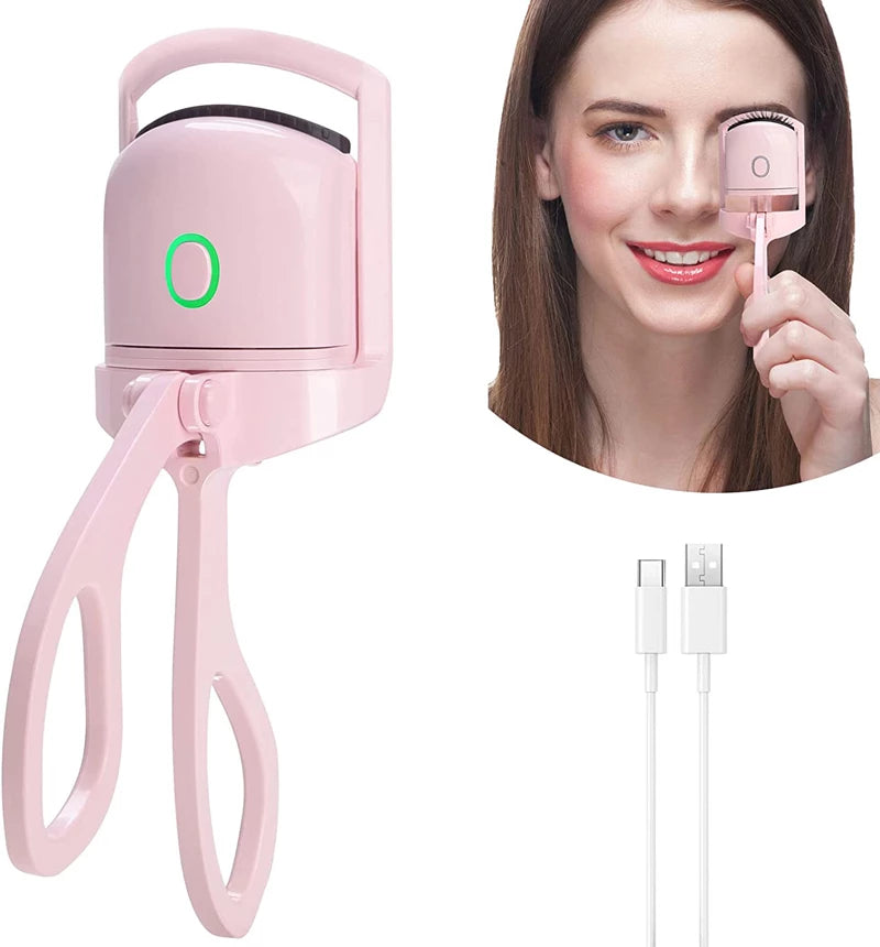 Luna | portable heated electric eyelash curler - rechargeable via usb